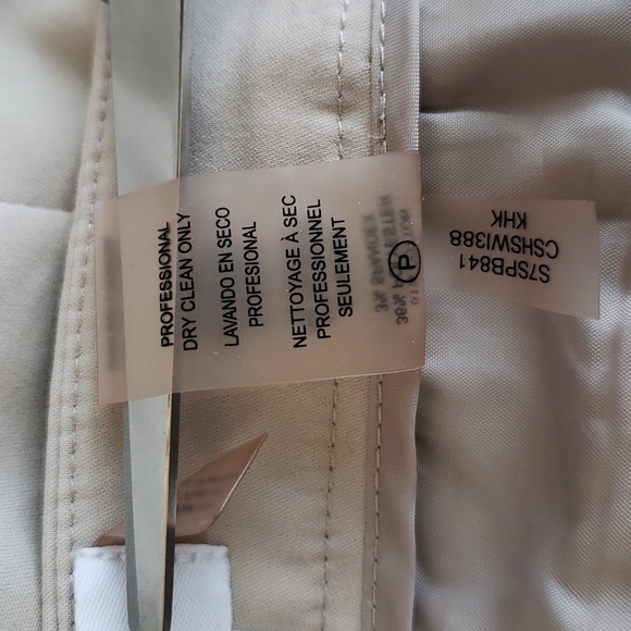 (0) Calvin Klein Neutral Straight Leg Trousers Business Office Workwear Formal - Picture 5 of 10